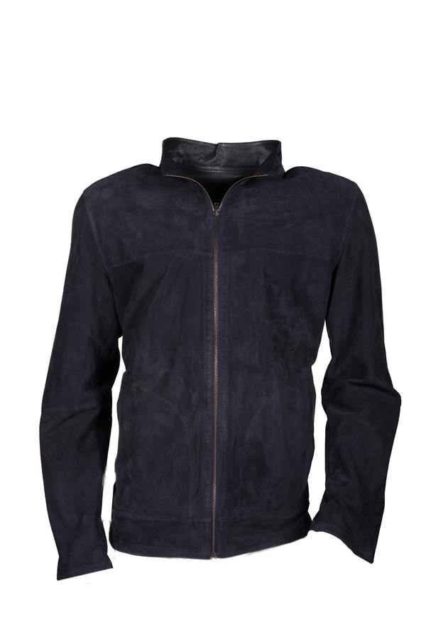 Men's Franco Reversible Suede Leather Jacket - Ana Görsel