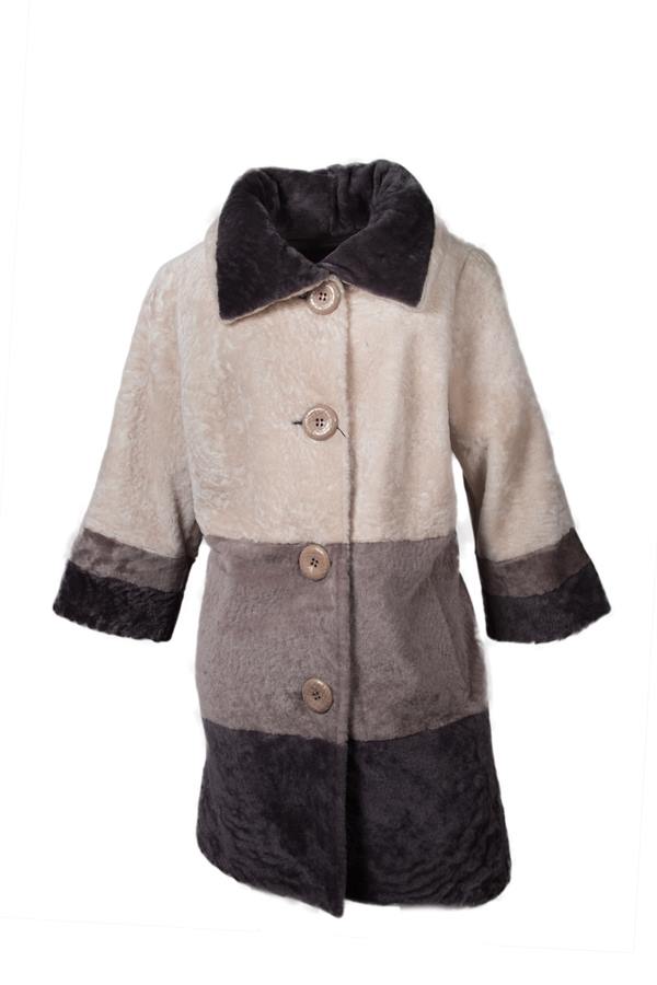 Women's Long Shearling Leather Jacket - Ana Görsel